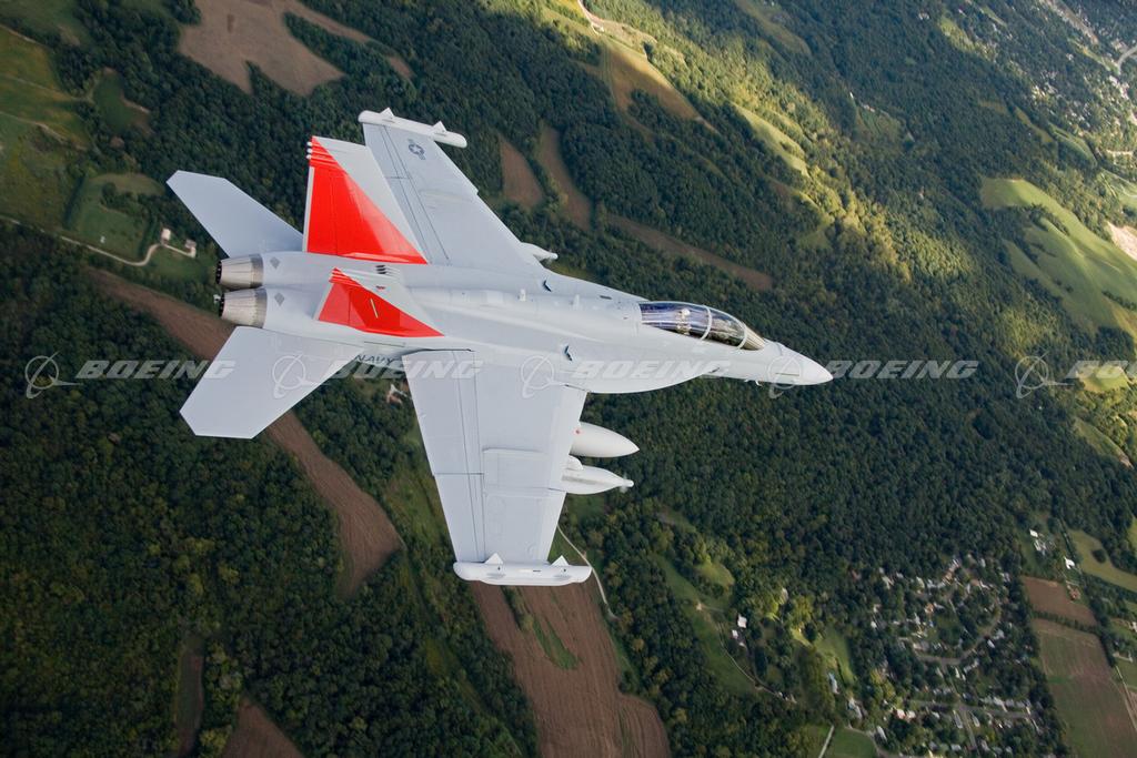 Boeing Images EA18 Growler First Flight with Electronic Jamming Pods