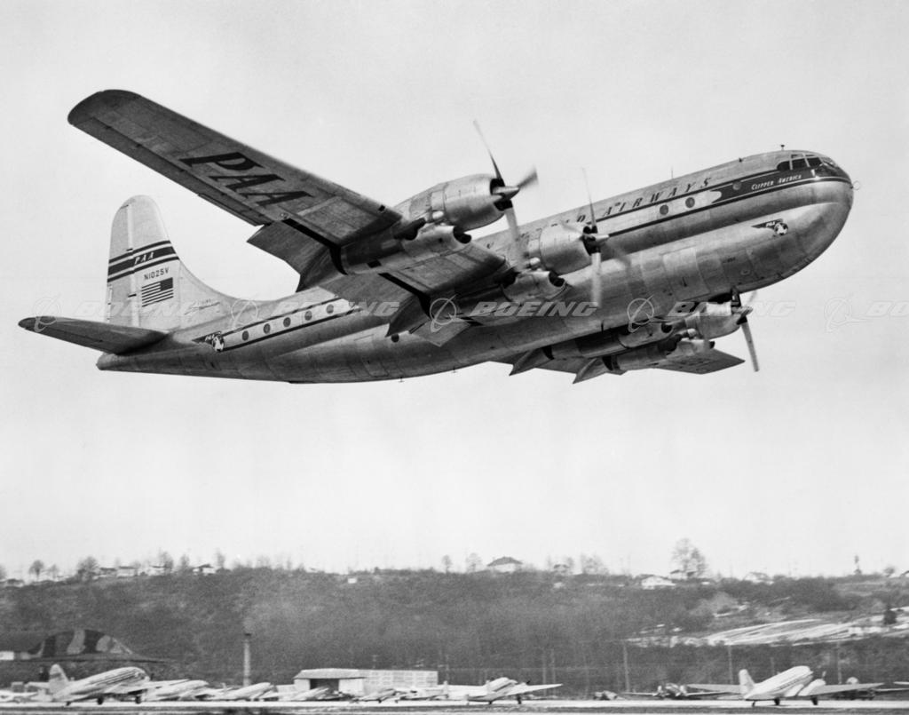 Boeing Images - 377 Stratocruiser Takes Off From Boeing Field