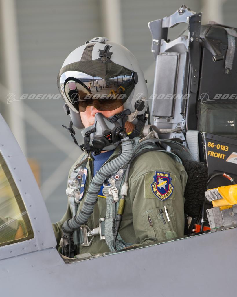 Boeing Images - F-15 Silent Eagle Pilot Wearing JHMCS