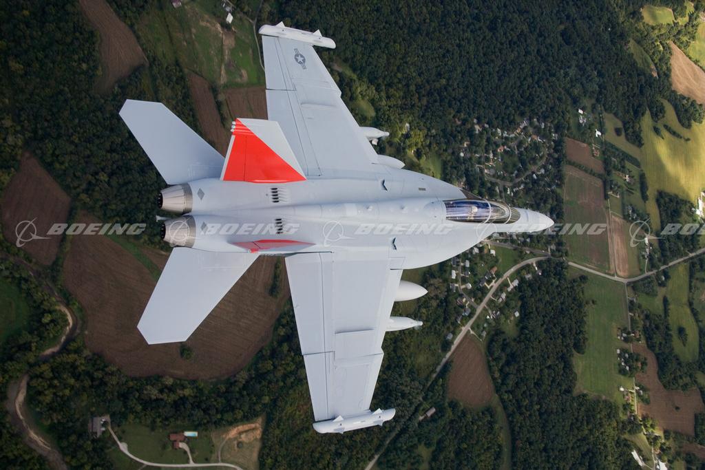 Boeing Images EA18 Growler First Flight with Electronic Jamming Pods