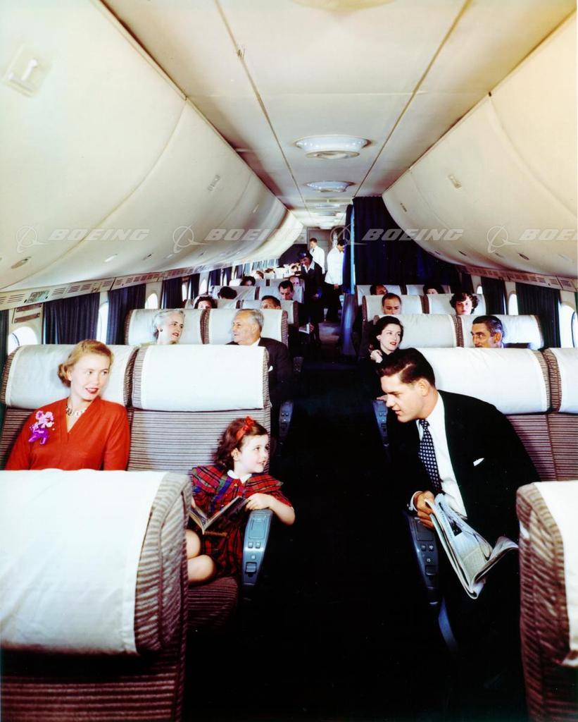 Boeing Images - 377 Stratocruiser Passenger Cabin