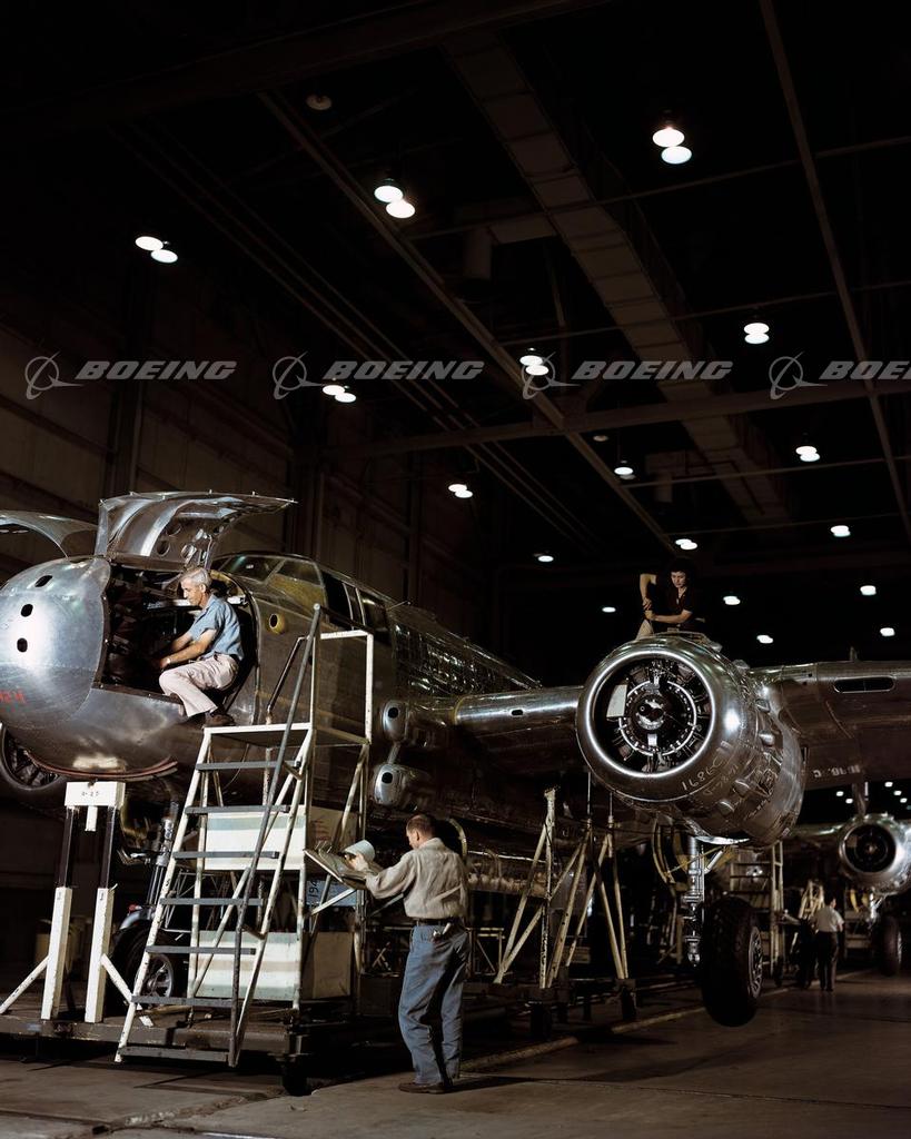 Boeing Images - B-25 Mitchell Assembly Line