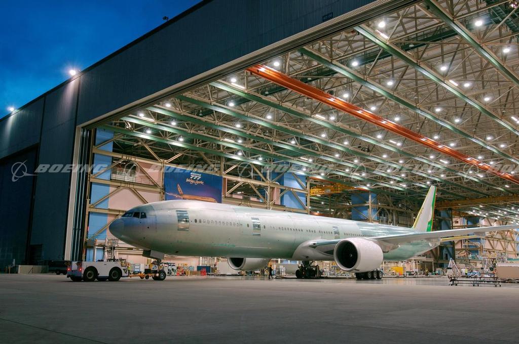 Boeing Images 777 300ER Heads Towards Paint Hangar boeing-images-777-300er-heads-towards-paint-hangar