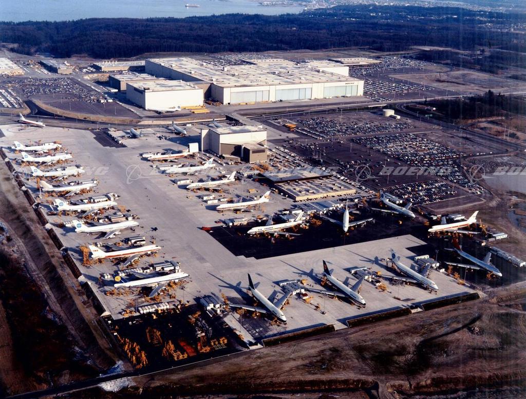 Boeing Images - Aerial View of Boeing in Everett