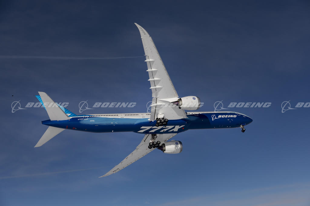 Boeing Images - Boeing 777X First Flight In-Flight