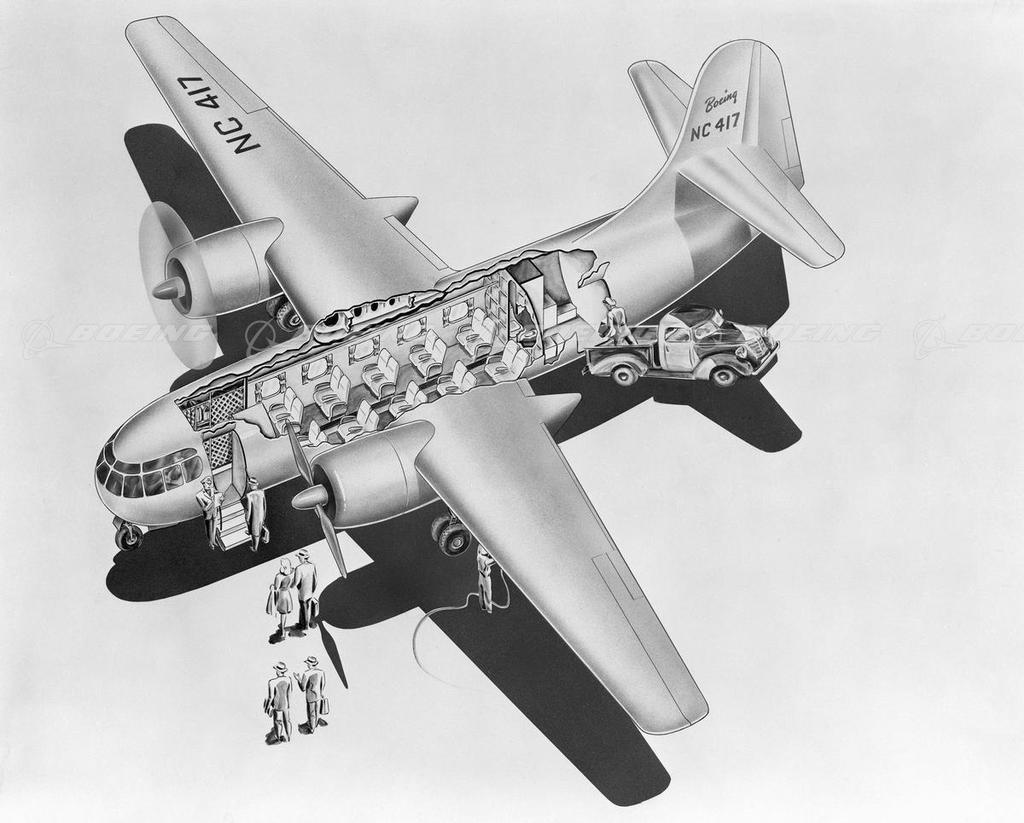 Boeing Images - Boeing Model 417 Airliner Layout