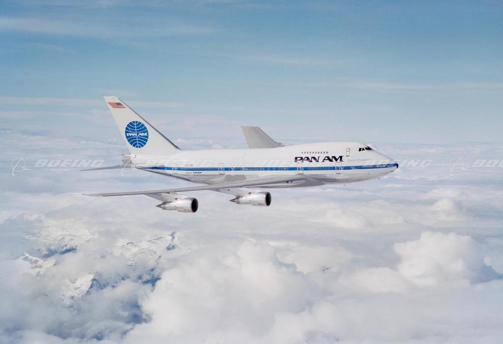 Boeing Images - Pan Am 747SP in Flight