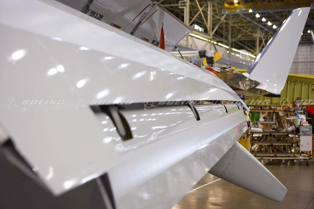 Boeing Images - 737 Trailing Edge Flaps in the Factory