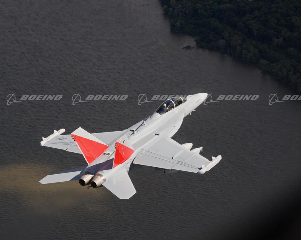 Boeing Images EA18 Growler First Flight with Electronic Jamming Pods