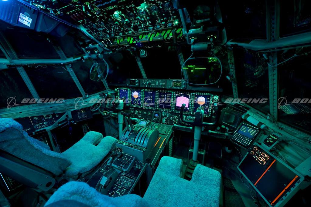 Boeing Images - Boeing Upgraded Avionics in the Cockpit of a C-130