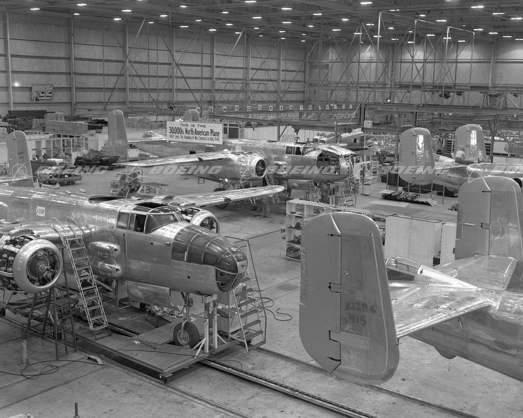 Boeing Images B 25 Mitchell Production 