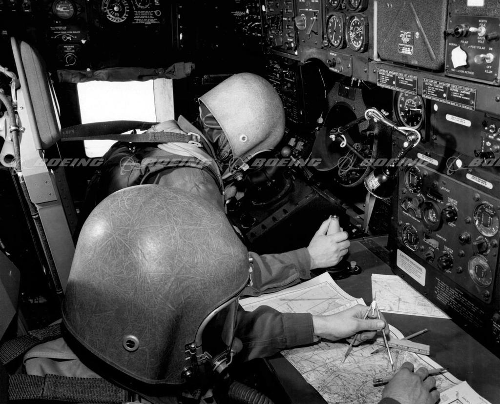 Boeing Images - Boeing B-52 Navigator Station