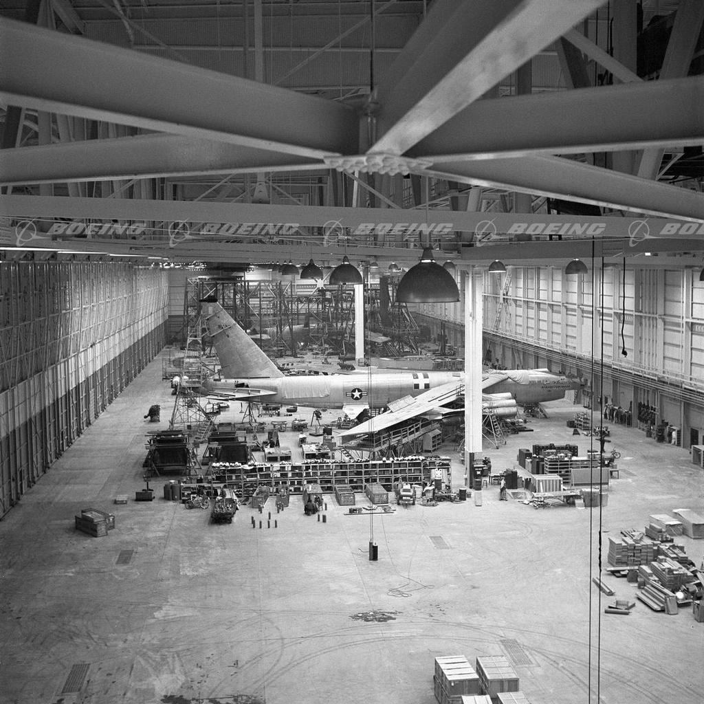 Boeing Images - XB-52 Stratofortress at the Boeing Flight Test Hangar