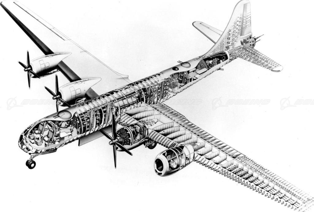 Boeing Images - Boeing B-29 Superfortress Cutaway View