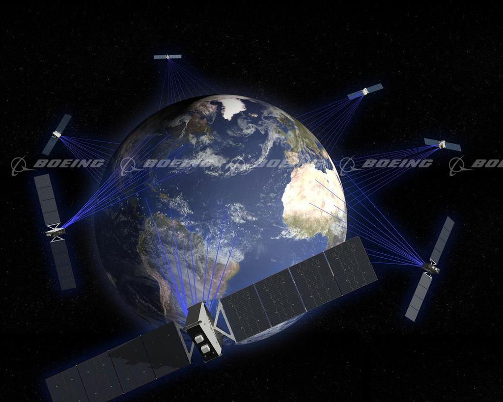 Boeing Images - Seven Medium-Earth-Orbit Satellites