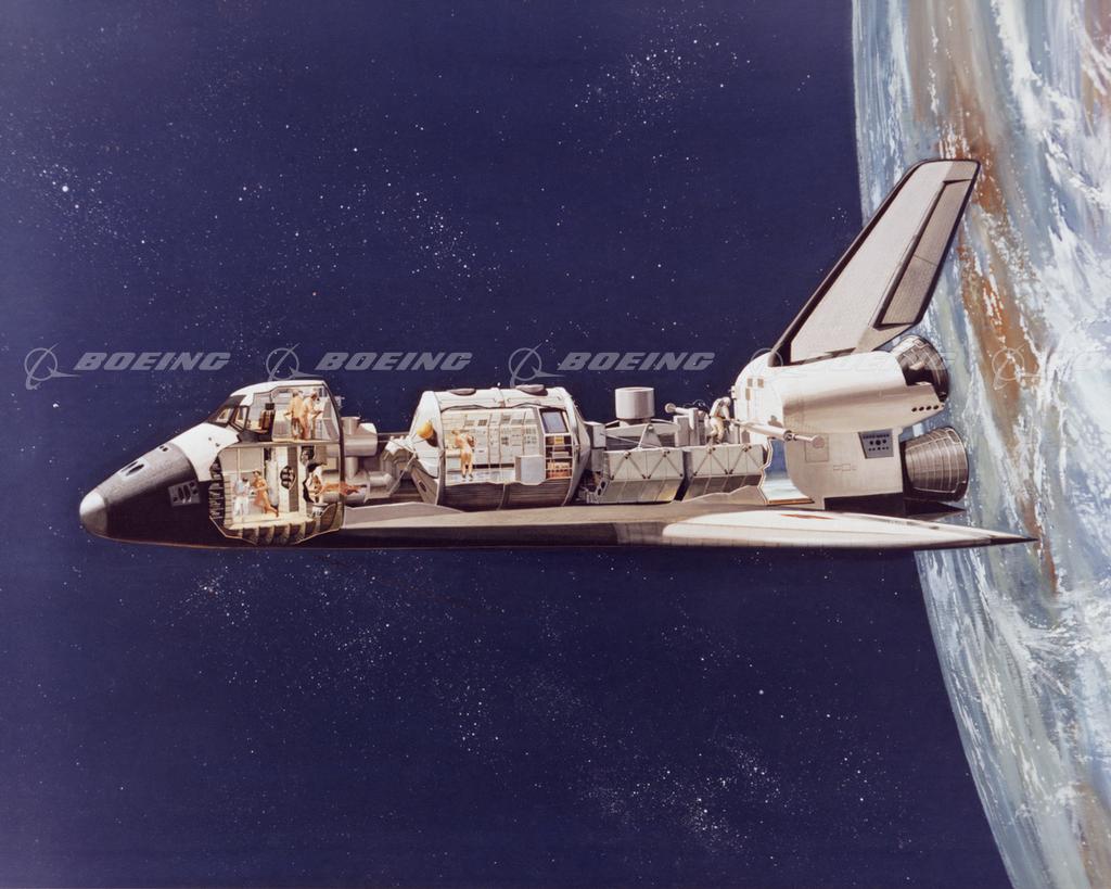 Boeing Images - Space Shuttle Cutaway