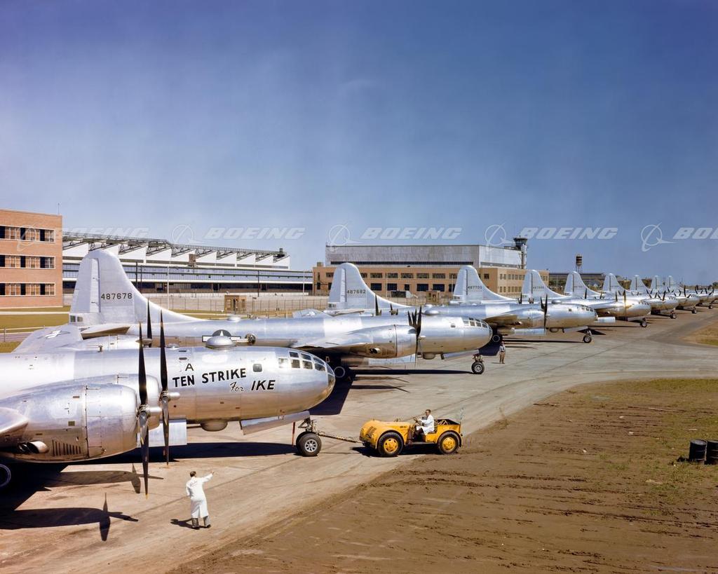 Boeing Images - B29 Superfortresses On Wichita Flight Line