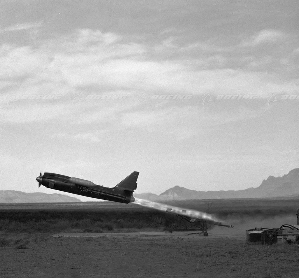 Boeing Images A Radioplane RP77D, Unmanned Target Drone, is Released